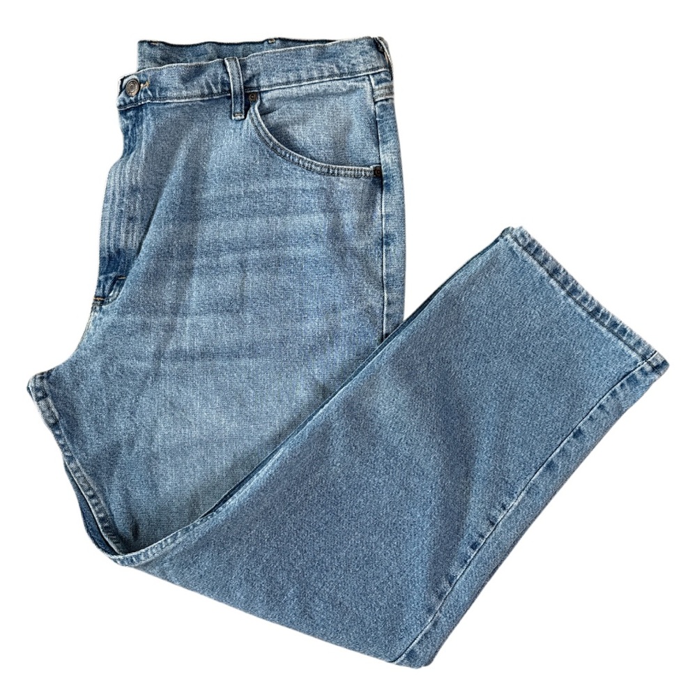 Wrangler Men's Light Blue Straight Jeans Size 42x32
